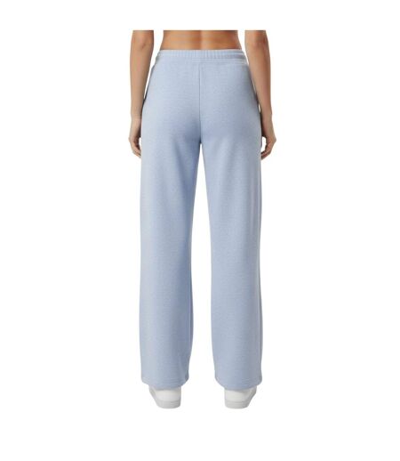 Womens/ladies Fleece Joggers Blue Marl USA Pro