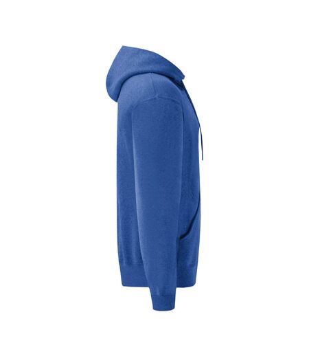 Sweat À Capuche Classic Homme Bleu Roi Chiné Fruit Of The Loom