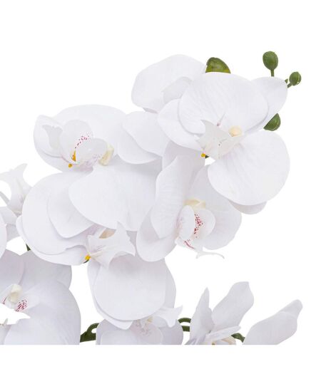 Orchidée Artificielle en Pot Dena 65cm Blanc