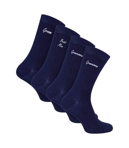 Sock Snob - Lot De 4 Paires Cadeau Mari Chaussette Homme Rigolote