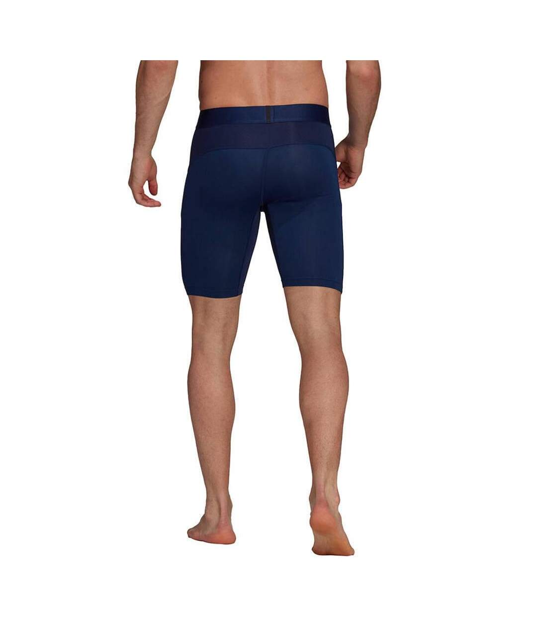 Short De Jogging Techfit Homme Bleu Marine Adidas-3