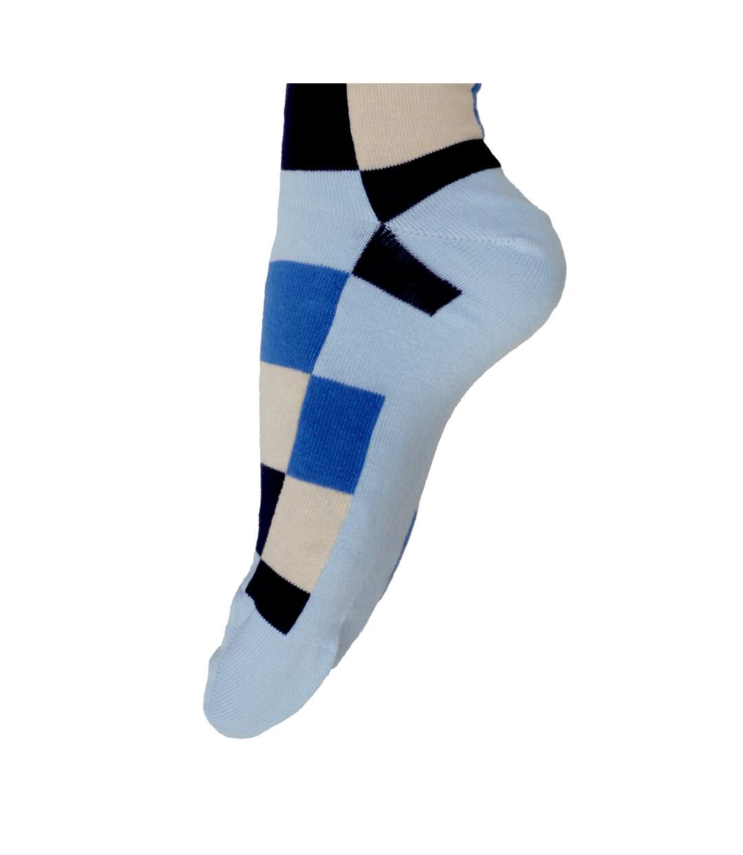 Hackett Chaussettes Crew Quad Block pour hommes (Bleu) - UTUT653