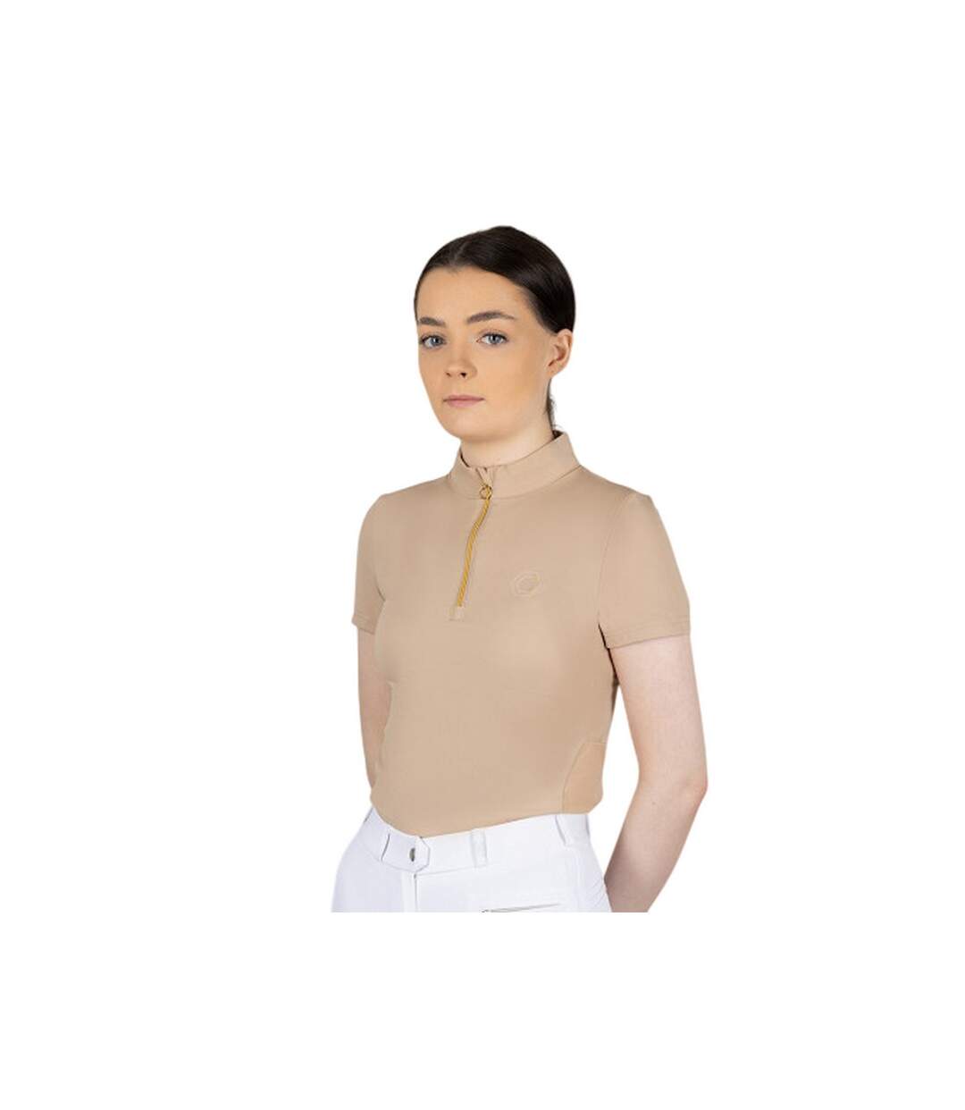 Womens/ladies Coldingham Short-sleeved Base Layer Top Warm Taupe Coldstream-1