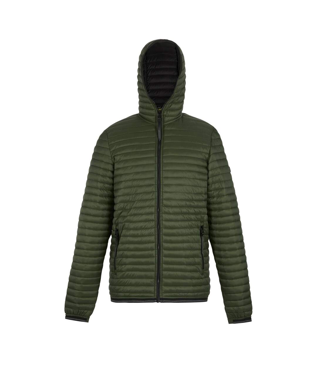 Doudoune Matelassée Rigain Homme Vert Kaki Foncé Noir Regatta-2