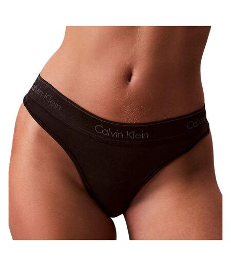 String noir femme calvin klein jeans thonge
