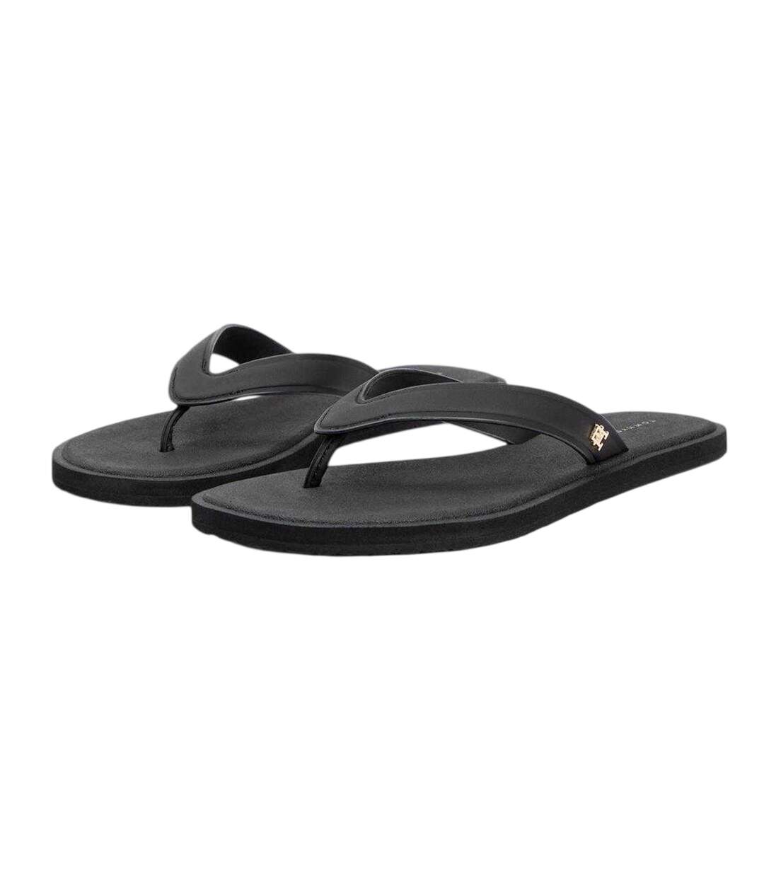 Tongs Scandi Femme Noir Tommy Hilfiger-4