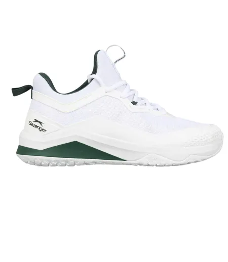 Womens/ladies Ac Mesh Tennis Shoes White Green Slazenger