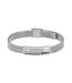 Mens Alen Stainless Steel Mesh Bracelet One Size Silver Boss-1