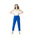 Pantalon femme bleu cobalt Maine