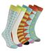 5 Pack of Geometric Patterned Socks