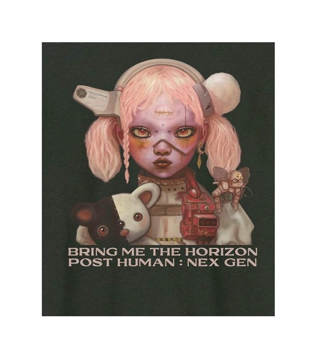 T-shirt nex gen album cover adulte charbon Amplified-2