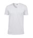 Gildan Mens Soft Style V-Neck Short Sleeve T-Shirt (White) - UTBC490-1