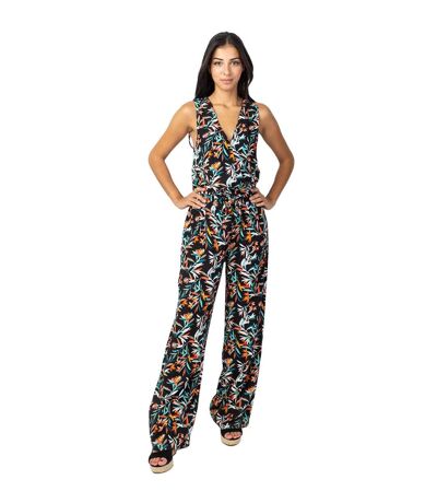 Combi Pantalon fleuri femme MINDY motif tropical Coton Du Monde