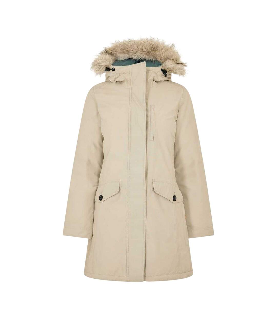 Womens/ladies Waterproof Parka White Timberland-1