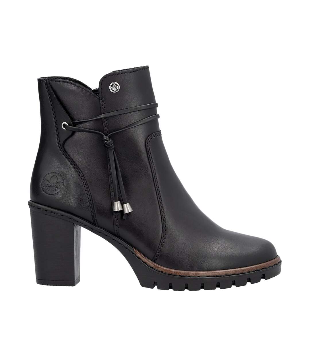 Bottines Talon Cuir Rieker Minato-2