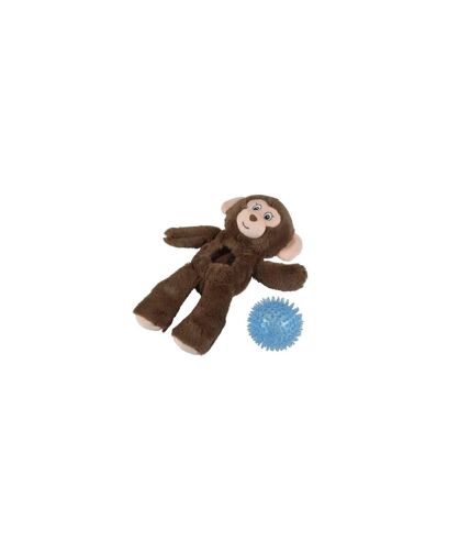 Jouet pour Chien Sonore Filou le Singe 27cm Marron