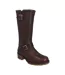 Womens/ladies Iona Tall Leather Knee-high Boots Brown Hunter-1