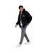 Veste Baseball Motif/style Rayures Contrastées Homme Noir Minoti-1