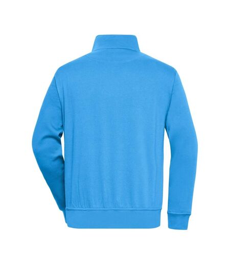 Sweat Workwear Homme Turquoise Pâle James And Nicholson