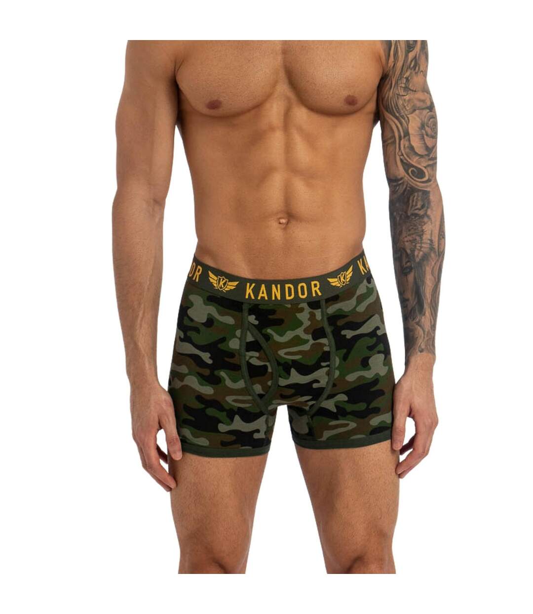 Pack Of 5  Mens Camobee Bamboo Boxer Shorts  Olive Kandor-2