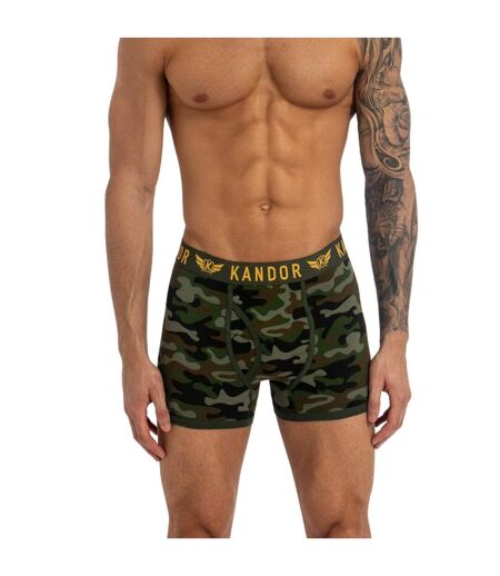 Pack of 5  Mens camobee bamboo boxer shorts  olive camo Kandor