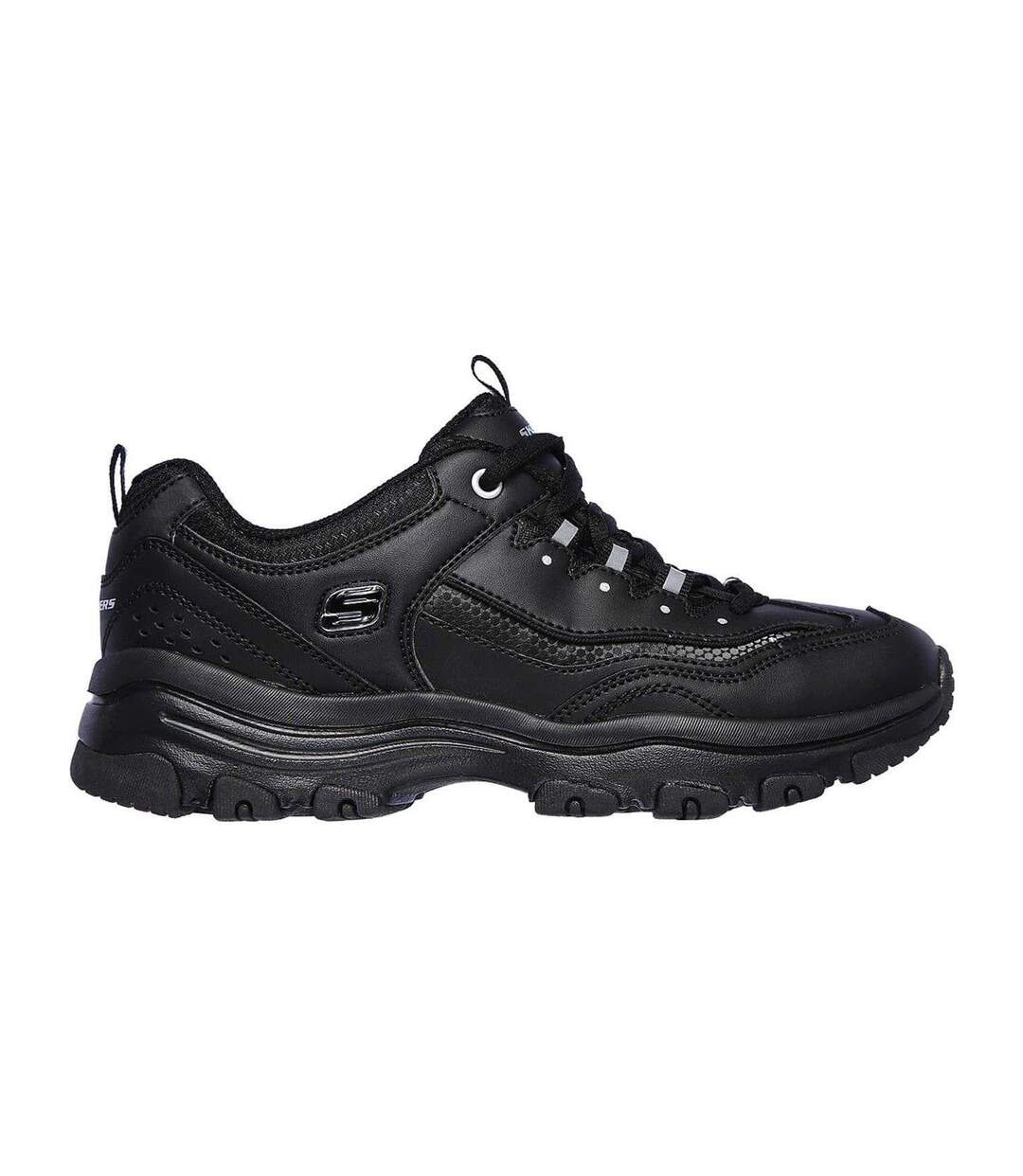 Baskets Motif/style Sportif Dlite Femme Noir Skechers-3