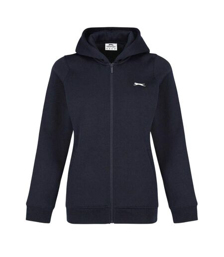 Veste À Capuche Motif/style Logo Femme Bleu Marine Slazenger