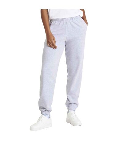 Mens College Cuffed Ankle Jogging Bottoms Heather Grey Awdis