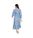 Robe Longue Femme Bleu Violet Romance-2