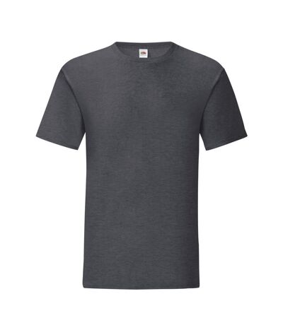 T-shirt Iconic Homme Gris Foncé Chiné Fruit Of The Loom