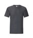 T-shirt Iconic Homme Gris Foncé Chiné Fruit Of The Loom-1