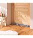 Boudin Bas de Porte Imitation Fourrure Antartic 80cm Gris-3