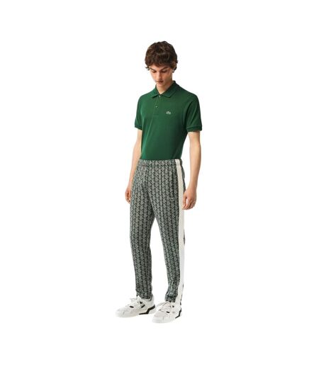 Mens Geometric Regular Tracksuit Green Wood Lacoste