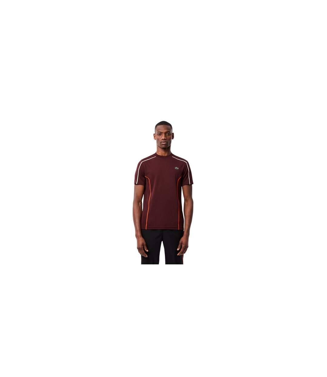 T-shirt Tennis Homme Marron Lacoste-1