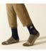 Recycled Wool Mid Colour Block Hiking Socks for Men and Women-4