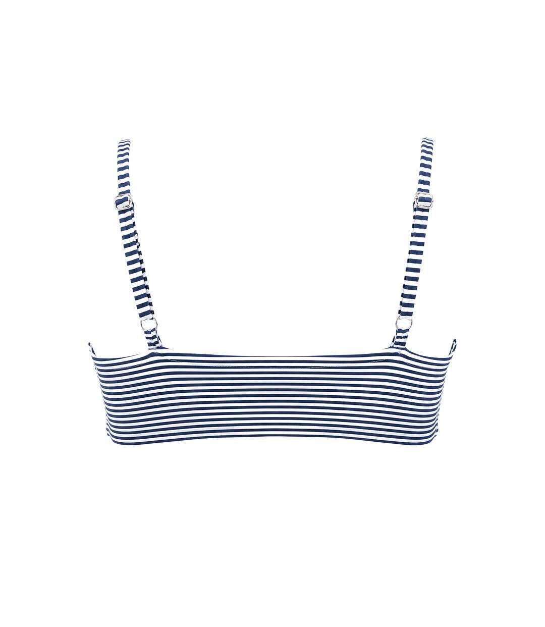 Haut de bikini marine/blanc femme garin de sable taylor-2