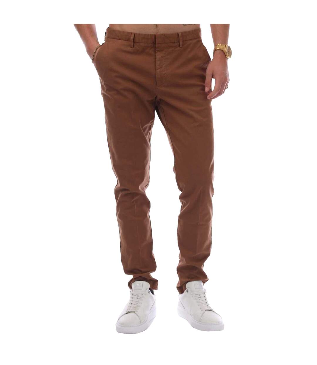Pantalon Style Logo Homme Marron Boss-1