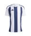 Maillot De Foot Style À Rayures Homme Blanc Bleu Marine Adidas-2
