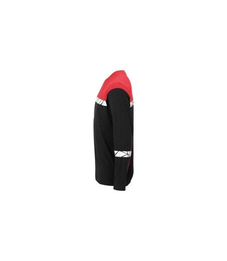 T-shirt Manches Longues Progression Homme Noir Rouge Projob