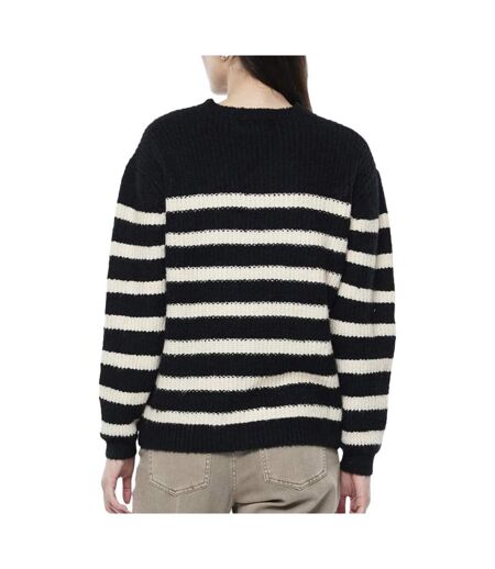 Pull noir/blanc femme pieces klara