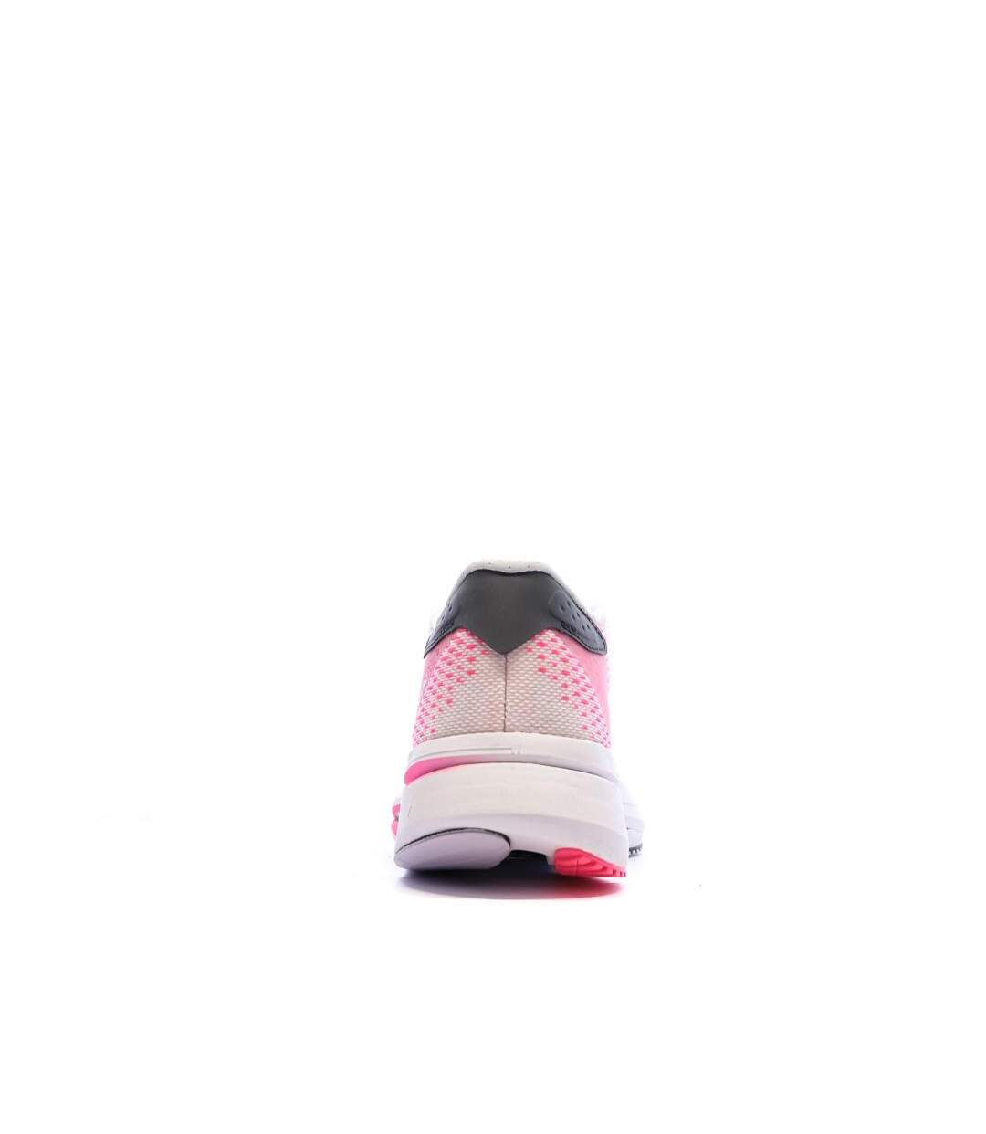 Chaussures de running blanches/roses femme adidas adizero-3