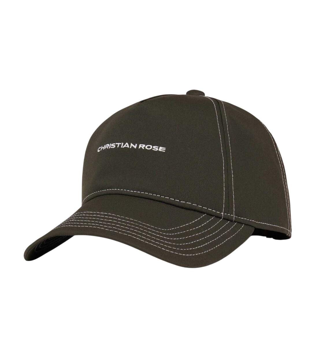 Unisex Adult Unstructured Trucker Cap White Olive Christian Rose-3