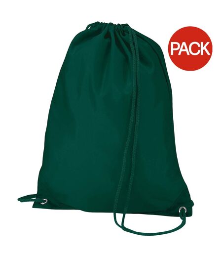 Lot De 2  7 Litres Taille Unique Vert Bouteille Sac De Gym Quadra