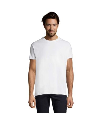 Imperial T-shirt À Manches Courtes Et Coupe Ajustée Homme Blanc SOLS