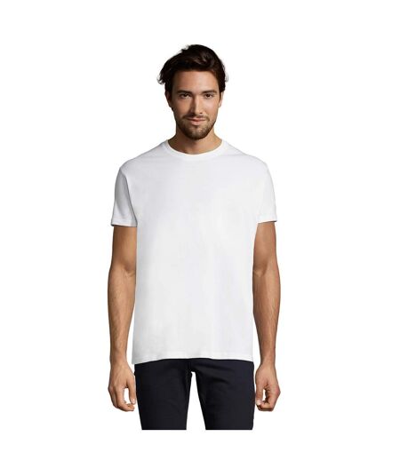 Imperial T-shirt À Manches Courtes Et Coupe Ajustée Homme Blanc SOLS