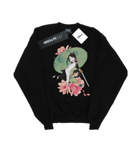 Disney - Sweat MULAN MAGNOLIA COLLAGE - Femme (Noir) - UTBI13791