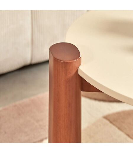 Table basse JILANI - Beige et marron