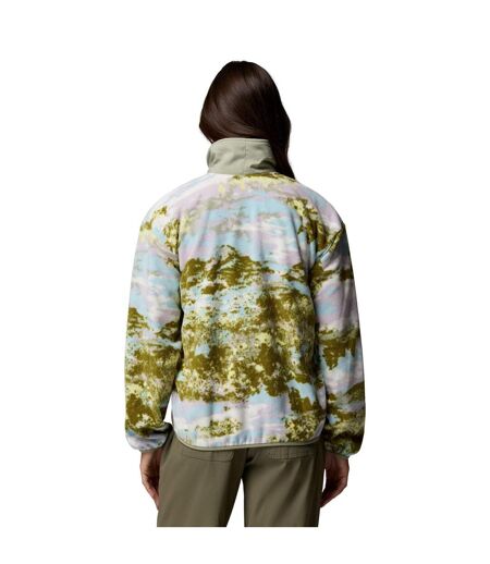 Womens/ladies Sequoia Half Zip Fleece Citron Tint Columbia