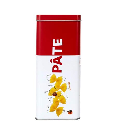Boîte à Pâtes en Métal Ludique 18cm Rouge
