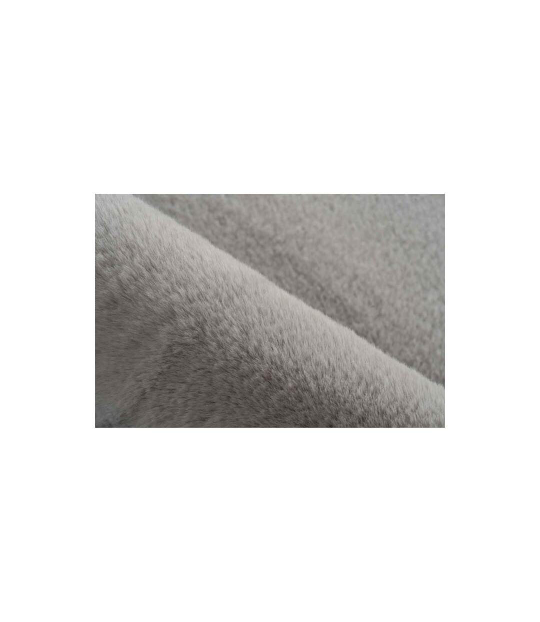 Tapis de Bain Fait à la Main Rabbit 100cm Gris Clair-3